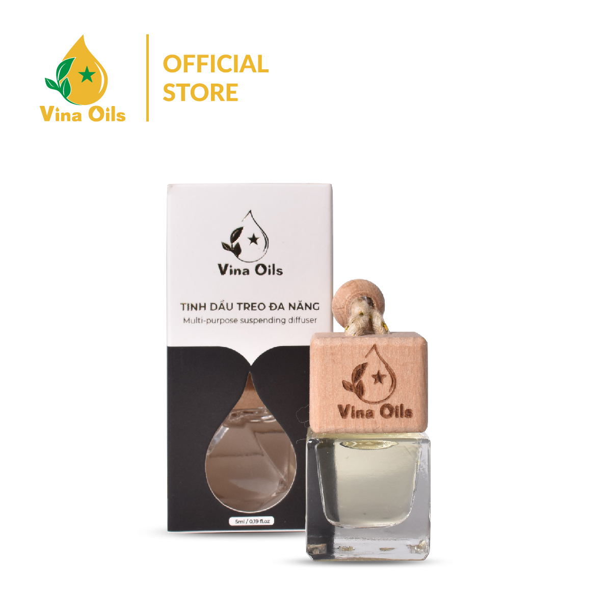 Tinh dầu treo xe Trà Trắng 5ml